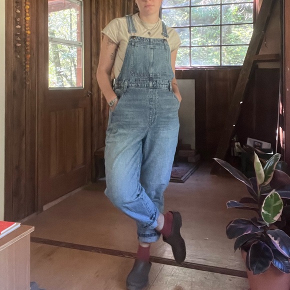 Madewell Classic Blue Denim Overalls - Picture 3 of 6